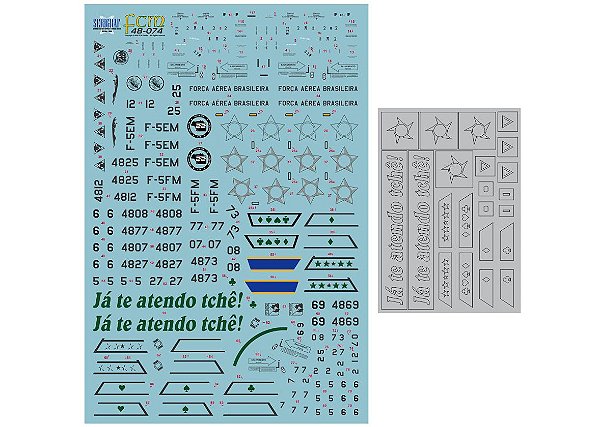 Decalque F-5EM/FM FAB 1/48 - FCM 48074
