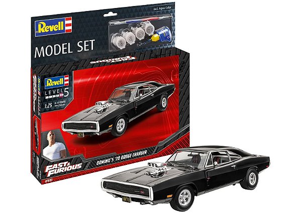 Model Set Dodge Charger 1970 Dominic Toretto Velozes e Furiosos - 1/25 - Revell 67693