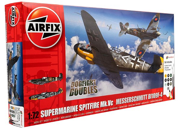 Gift Set Supermarine Spitfire Mk.Vc vs Bf109F-4 Dogfight Double - 1/72 - Airfix A50194