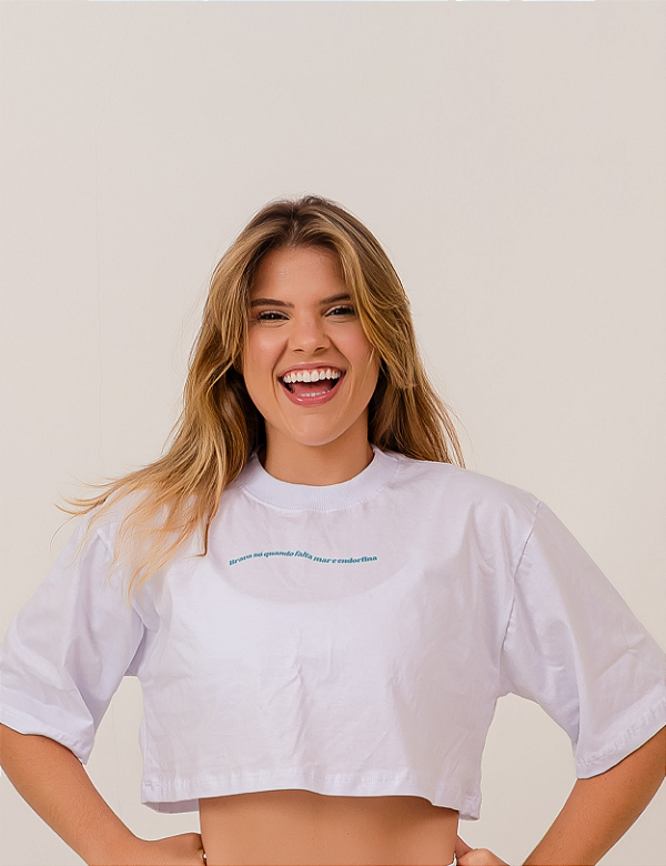 Cropped Oversized Espumas do Mar