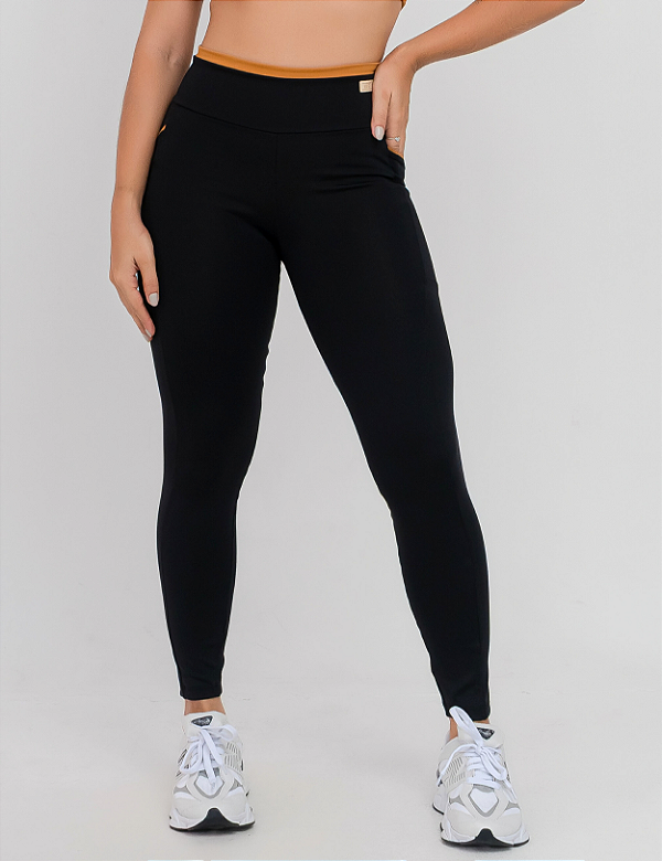 Legging com Bolso Amendoim