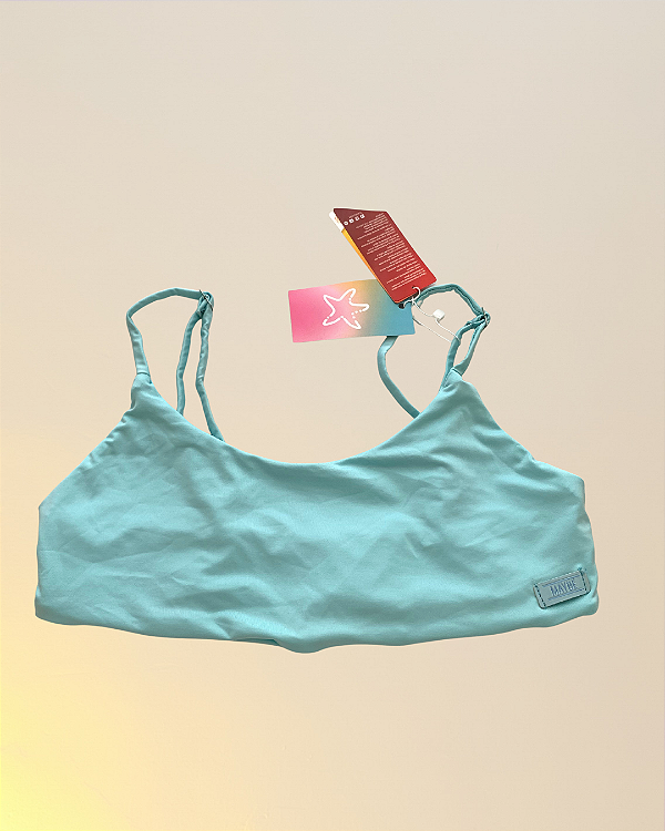 ✨🧵 SIM! IMPERFEITA - Top Maybe 🧵✨ Azul Claro