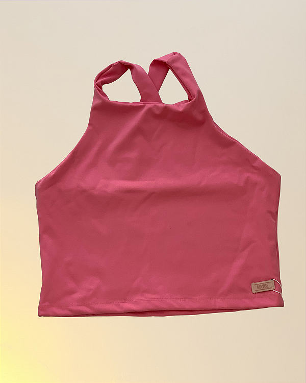 ✨🧵 SIM! IMPERFEITA - Top Regatinha 🧵✨ Rosa