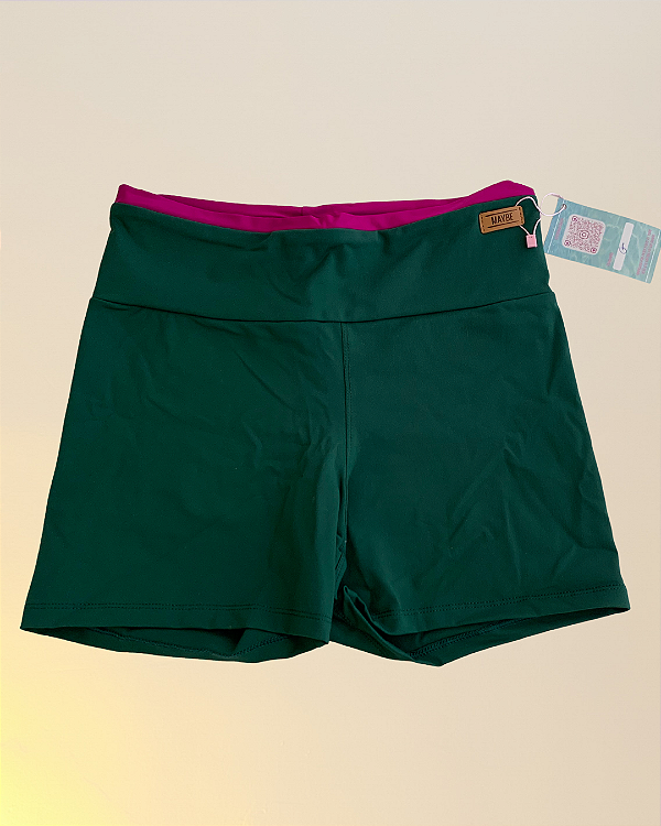 ✨🧵 SIM! IMPERFEITA - Short Coladinho 🧵✨ Verde Militar