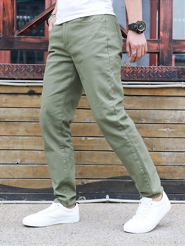 Calça Jeans Masculina Bolso Simples