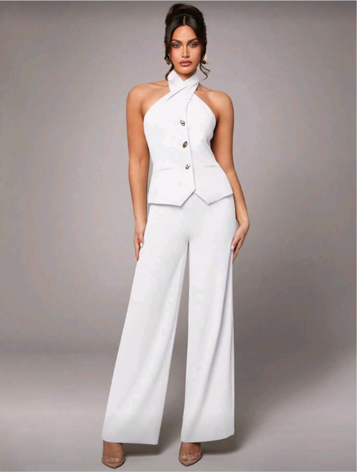 Terno Colete frente única Calça Social