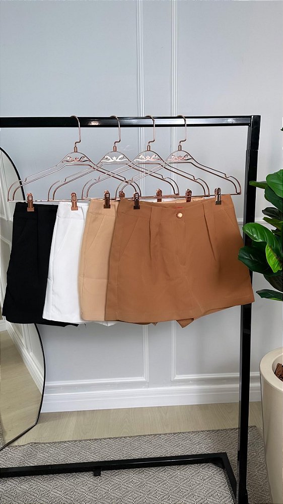 Short Saia Alfaiataria - Várias Cores
