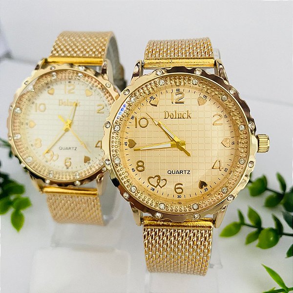 Relógio - Kit Rlógio+Pulseiras+2 Pares de Brincos na Caixinha - FC0027