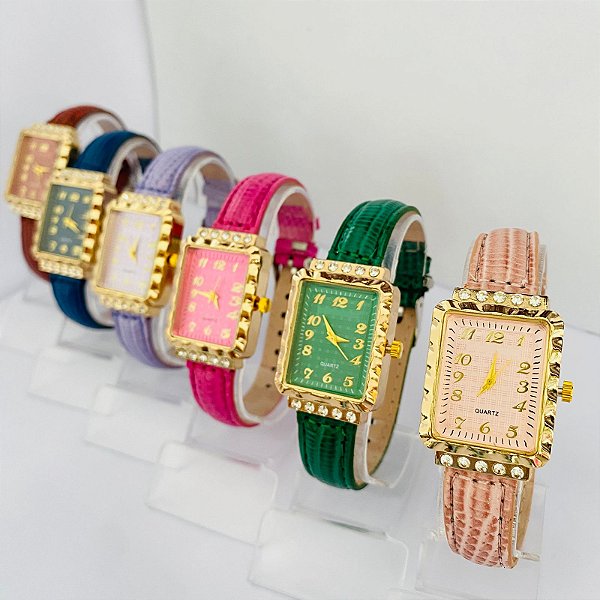 Relógio - Kit Relógio+Pulseiras+Brincos - FC0126