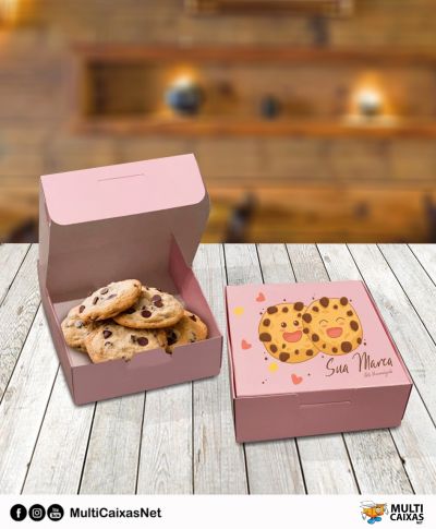 Caixa para Cookie (12 x 13 x 4,5 cm) Personalizada