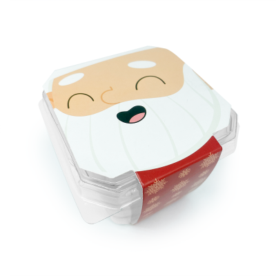 Cinta multiuso Natal pão de mel/bolo no pote (32 x 5,5cm) - Papai Noel - 100 unidades