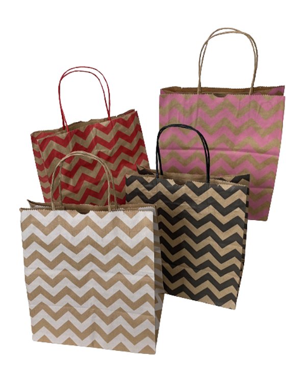 chevron paper bags