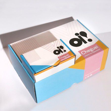 Caixa Correio / E-commerce Empastada (27 x 18 x 10 cm) Oi Rosa /Azul - 50 unidades