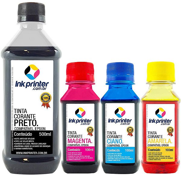 Tinta Corante InkPrinter para Impressora Epson (800ml)
