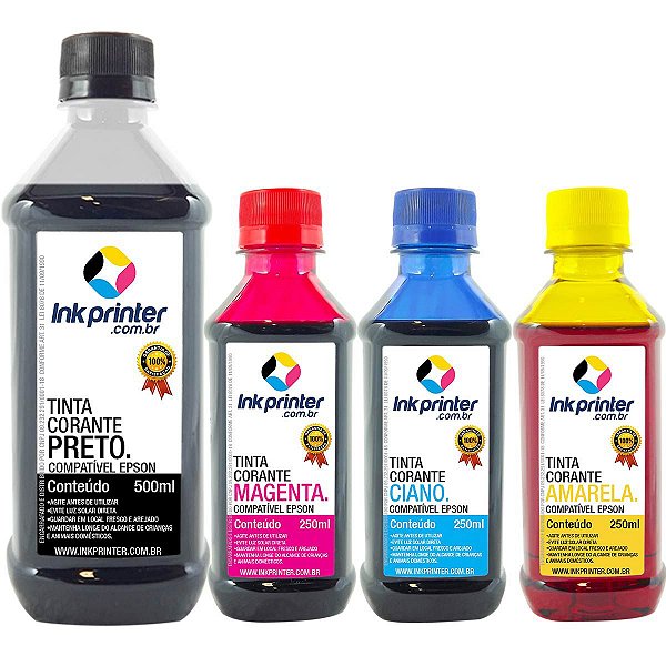 Tinta Corante InkPrinter para Impressora Epson (1.250ml)