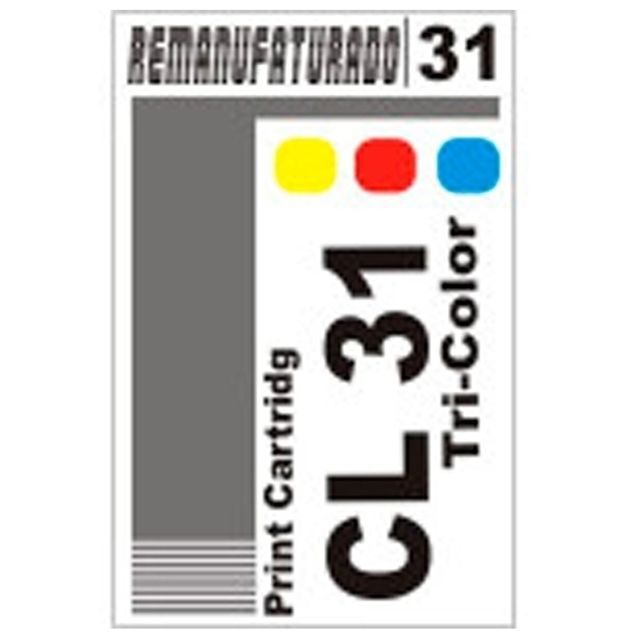 Etiqueta para Cartucho Canon 31 Color (CL 31) - 10 Unidades