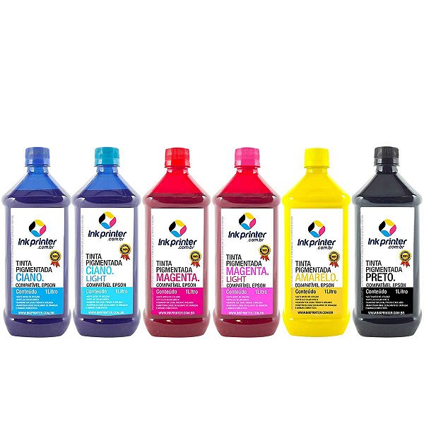 Tinta InkPrinter Pigmentada para Impressora Epson (6 litros)