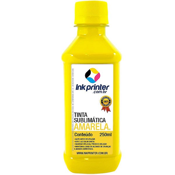 Tinta Sublimática InkPrinter Amarela Para Sublimação (250ml)