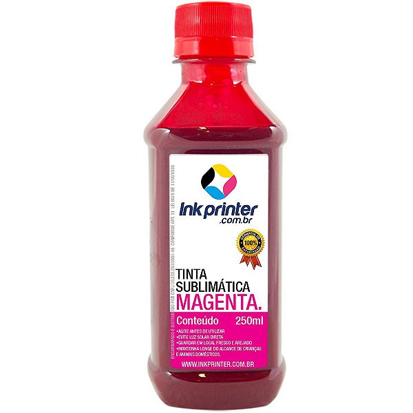 Tinta Sublimática InkPrinter Magenta Para Sublimação (250ml)