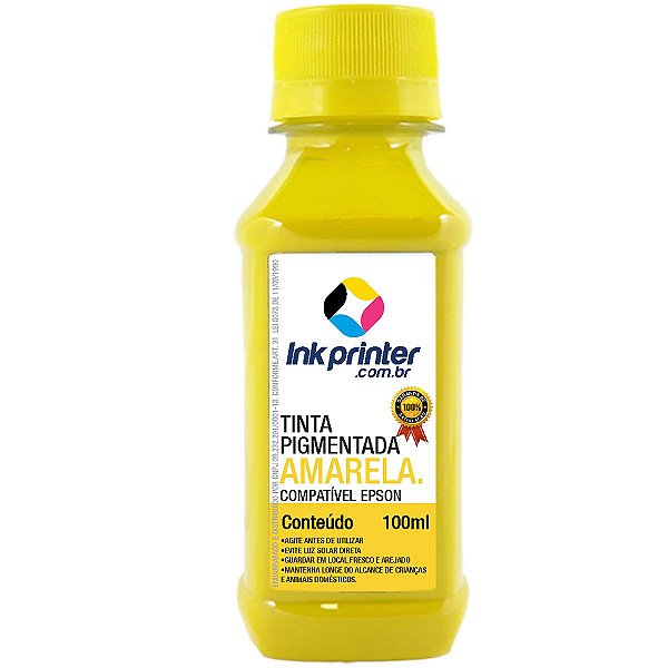 Tinta InkPrinter Amarela Pigmentada para Impressora Epson (100ml)