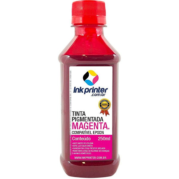 Tinta InkPrinter Magenta Pigmentada para Impressora Epson (250ml)