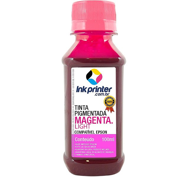 Tinta InkPrinter Magenta Light Pigmentada para Impressora Epson (100ml)