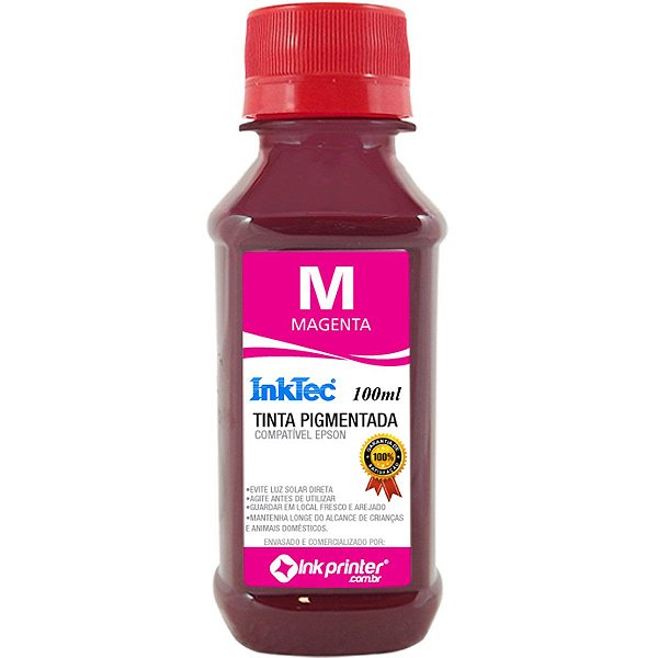 Tinta InkTec Magenta Pigmentada para Impressora Epson (100ml)