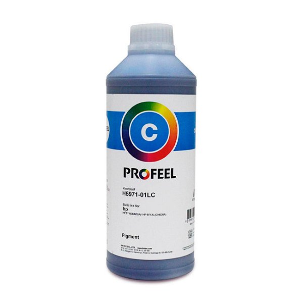 Tinta Pigmentada InkTec Ciano para Impressora HP ProX