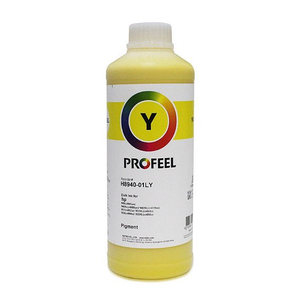 Tinta Pigmentada InkTec Amarela para Impressora HP Série 8000 (1 litro)