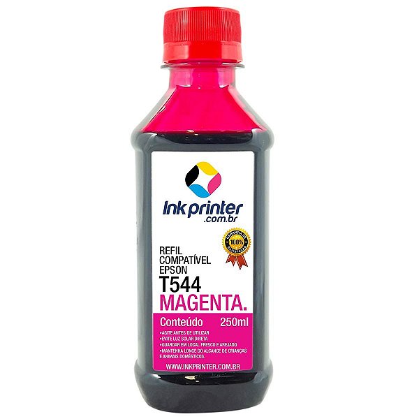 Tinta para Epson L3150 - Magenta - Compatível Ink Printer  (T544 - 250ml)