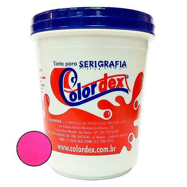Pigmento Colordex para Tintas de Serigrafia a Base D'água - Rosa Flúor (1kg)