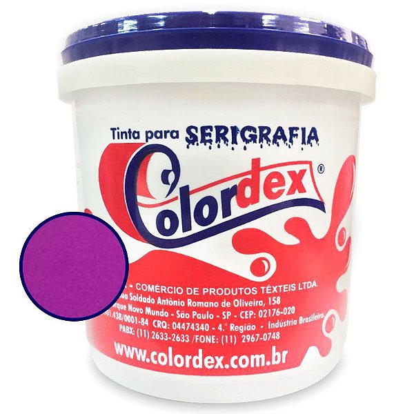 Tinta para Serigrafia Colordex Hidrocolor Mix Violeta Fluor (1Kg)