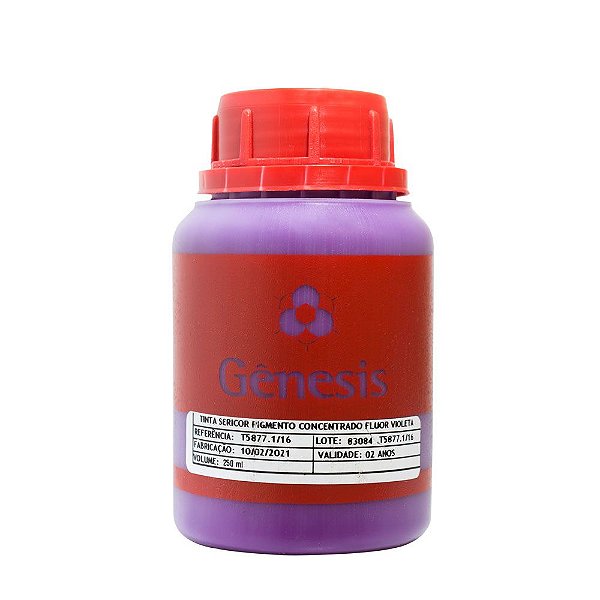 Sericor Pigmento Concentrado Fluor Violeta Gênesis para Tintas de Serigrafia a Base D'água (1kg)