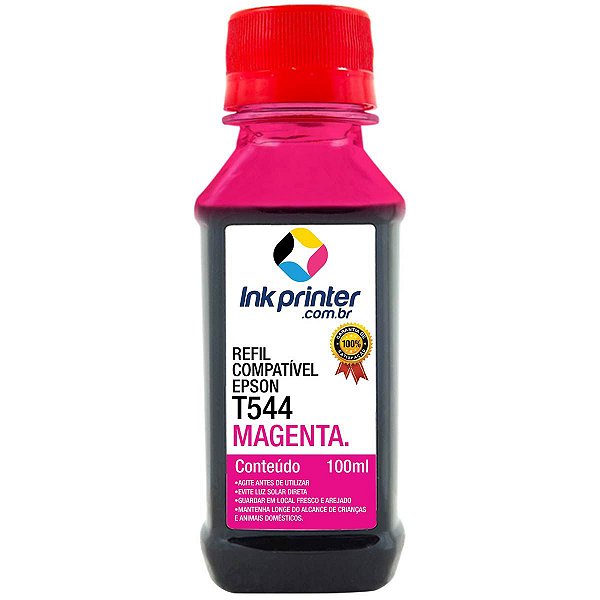 Tinta para Epson L3210 - Magenta - Compatível Ink Printer (T544 - 100ml)