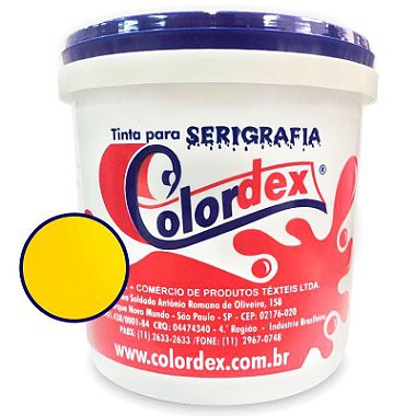 Tinta para Serigrafia Colordex Hidrocolor Amarelo Canário (900ml)