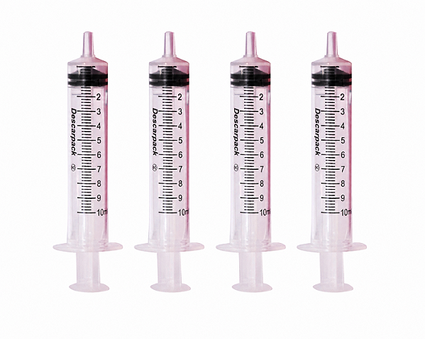 Seringa de 10 ml para Recarga de Cartucho (4 unidades)