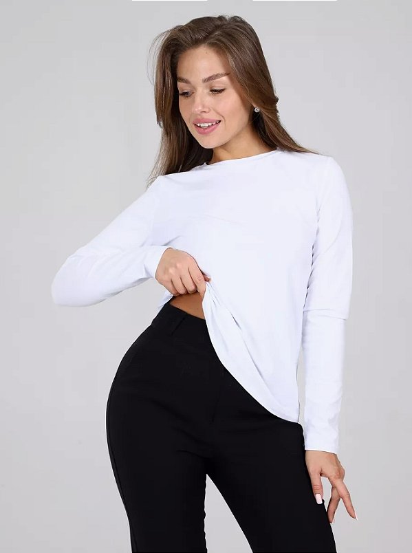 Blusa Térmica Flanelada Feminina sulxtreme - Branca