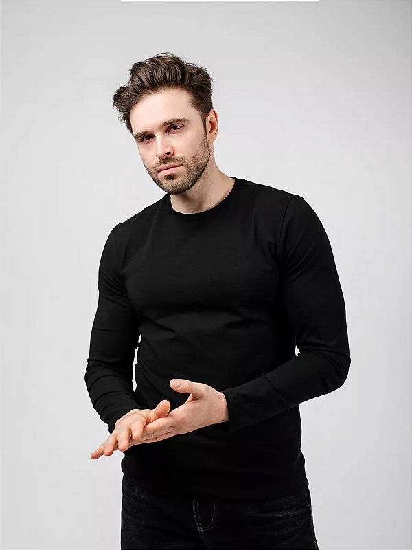 Blusa Térmica Flanelada Masculina sulxtreme - Preta