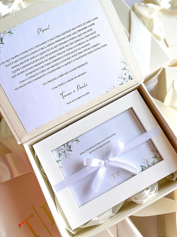 Caixa Convite com Porta Retrato 10x15