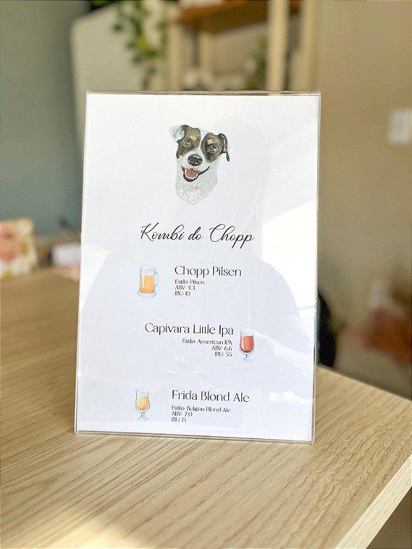 Display em acrílico 15x21 com papelaria