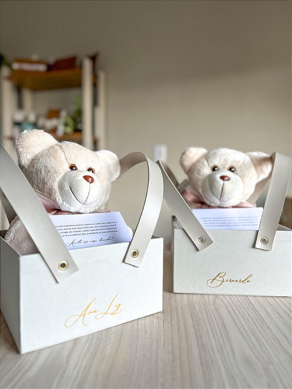 Caixa Cesta com Ursinho