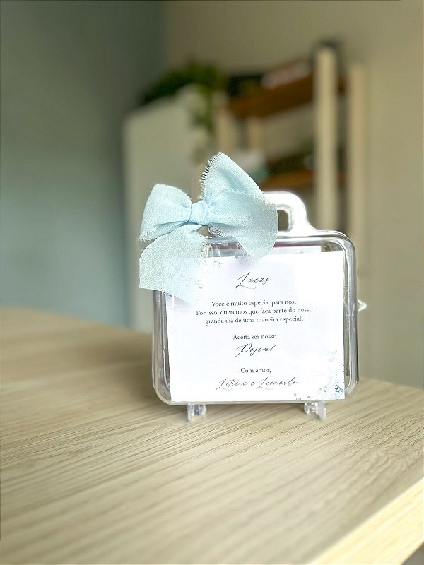 Maletinha Acrílica para Pajem e Daminha