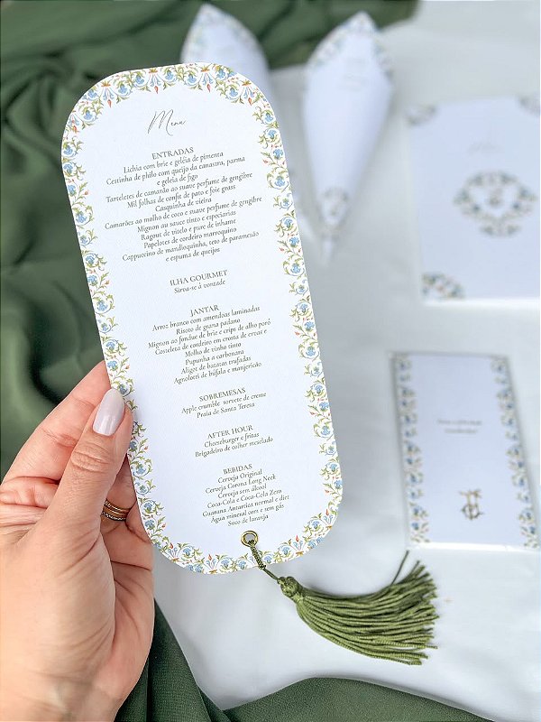 Menu Orgânico com Tassel