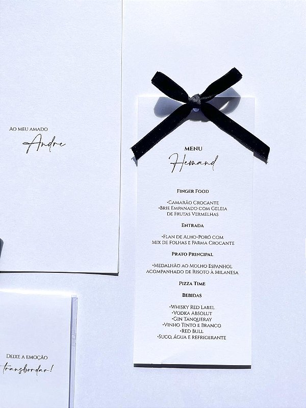 Menu tradicional com laço