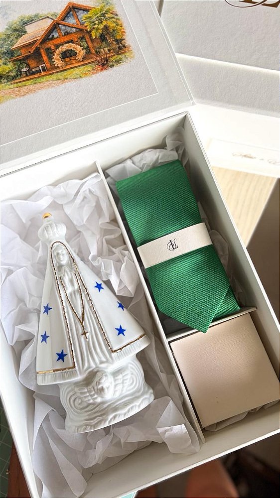 Caixa S&L Padrinhos de Casamento com Fechamento Magnético