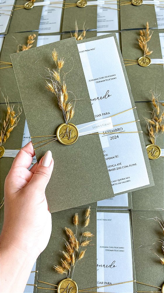 Convite A&A Capa com Convite Translúcido