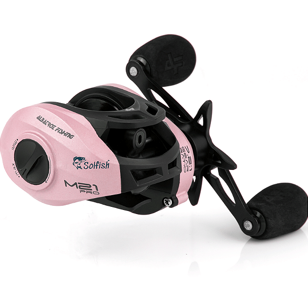 Carretilha Albatroz M21 Pro 6 Rolamentos Drag 9kg - Rosa