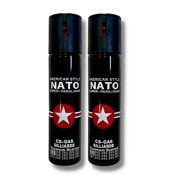 Kit 2 Spray Pimenta Auto Defesa Nato Black 110ml