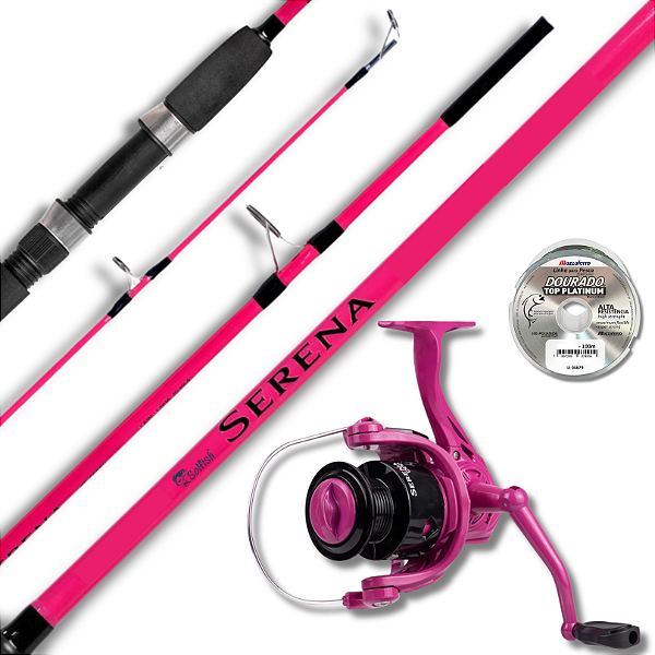 Kit Vara Serena 1,70m 20lbs + Molinete Serena 3000 3r
