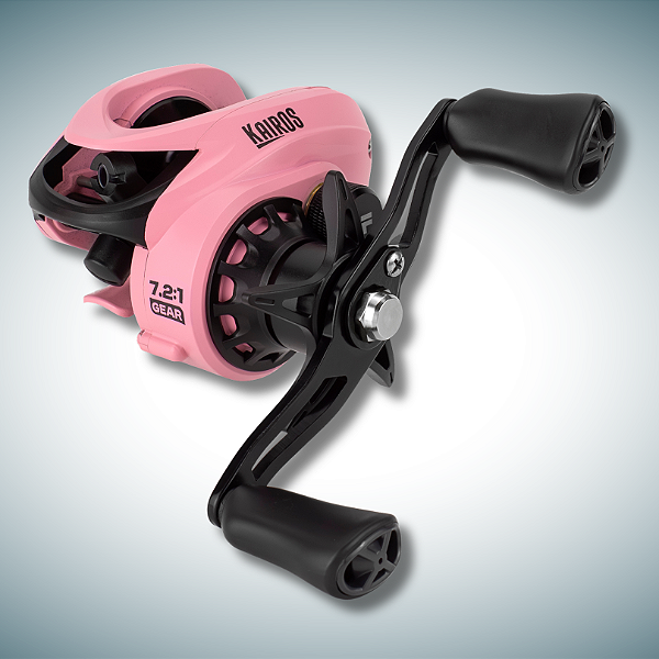Carretilha Albatroz Kairos 6 Rolamentos Drag 9kg - Rosa